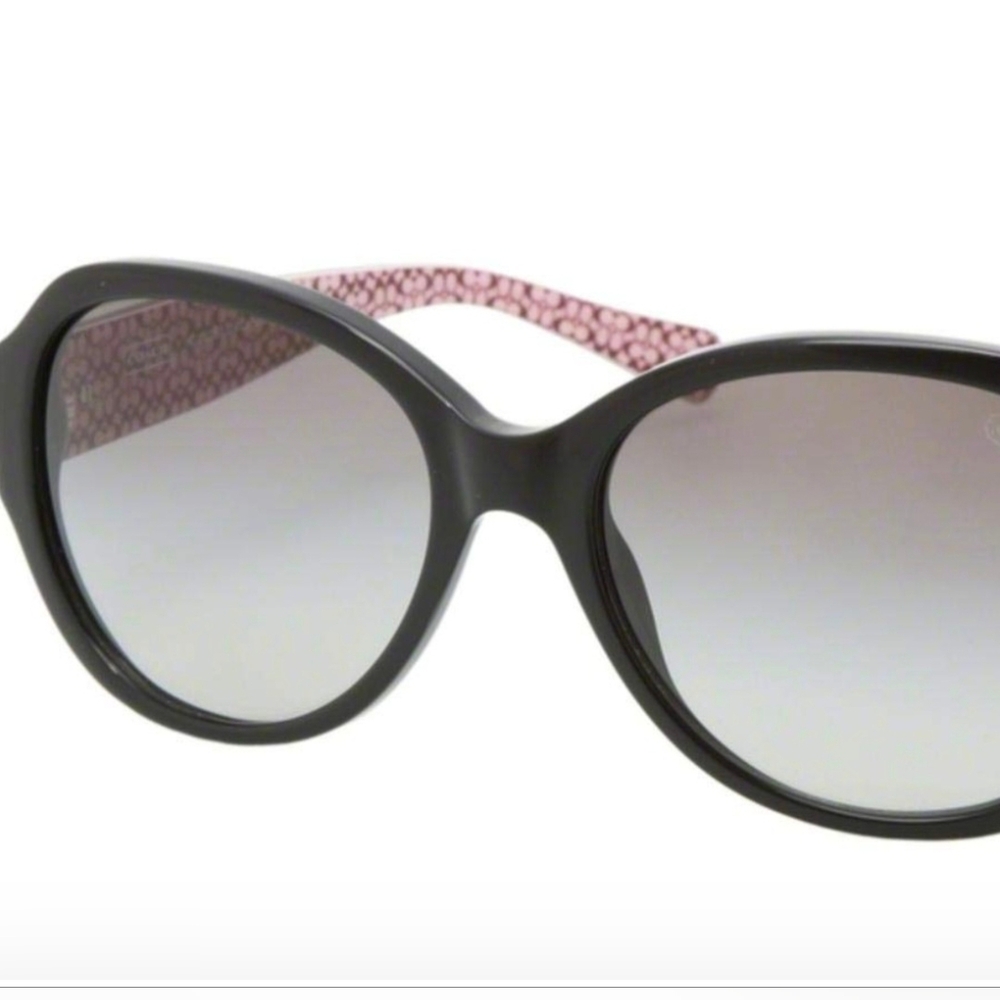 COACH Cameron Black & Pink Sunglasses - FULL SET NEW - Picture 4 of 6